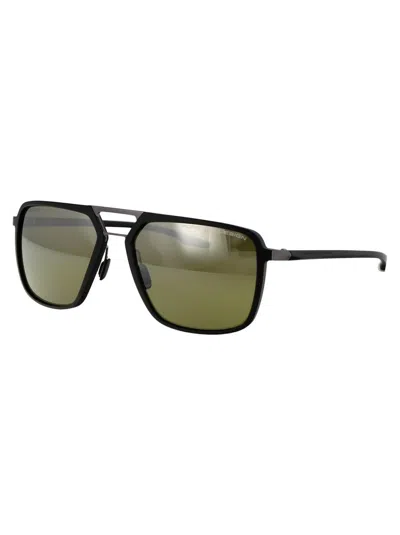 Shop Porsche Design Sunglasses In A427 Black