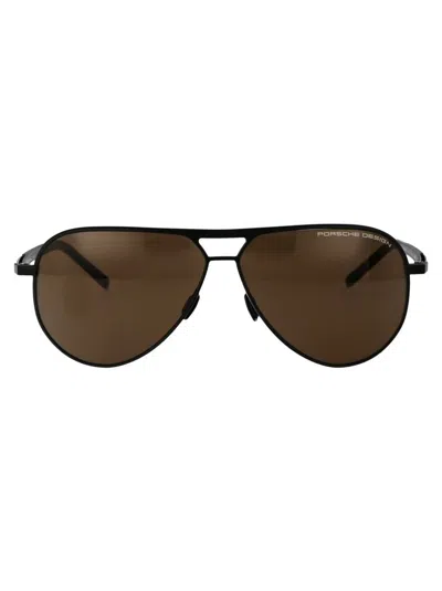 Shop Porsche Design Sunglasses In A604 Black