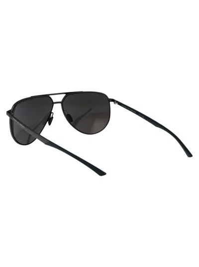 Shop Porsche Design Sunglasses In C775 Dark Grey Blue