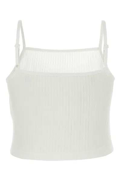 Shop Alexander Wang T T By Alexander Wang Canvas "cami" In White
