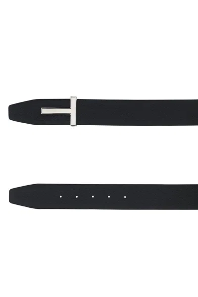 Shop Tom Ford - Reversible Belt In Black