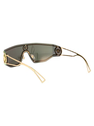 Shop Versace Sunglasses In 10027p Gold