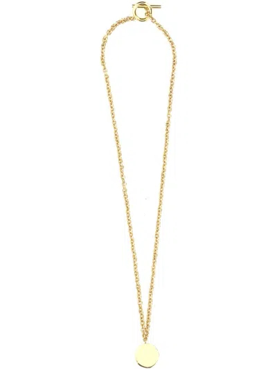 Shop Patou Coin Pendant Necklace In Gold