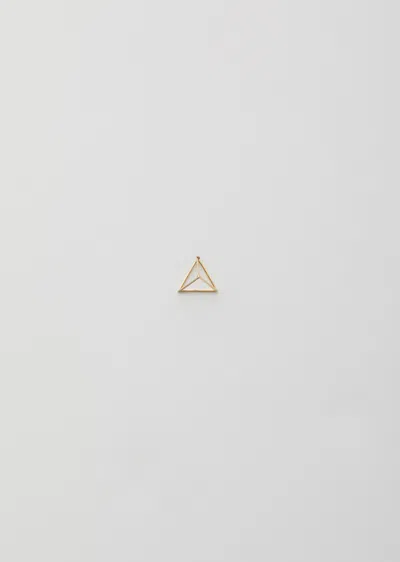 Shop Shihara Diamond Triangle Earring 15 In 18k Yellow Gold