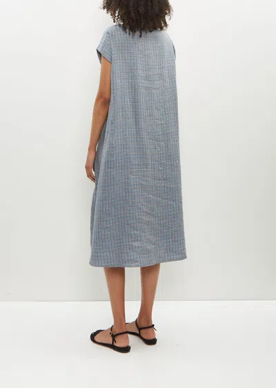 Shop Stephan Schneider Dress Geometry In Blue / Sand / Teal