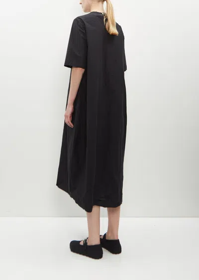 Shop Scha Elbow-length Sleeve Dress Medium-long In Black