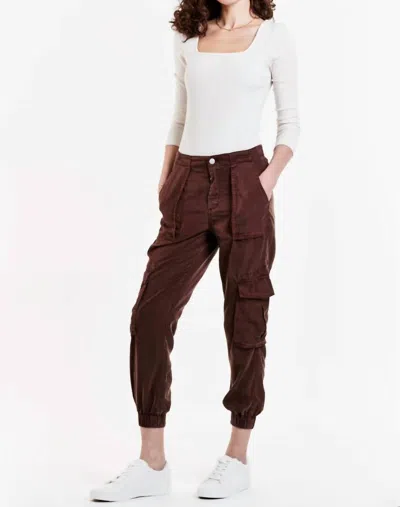 Dear John Denim Sandi Tencel Cargo Pants In Chestnut In Pink