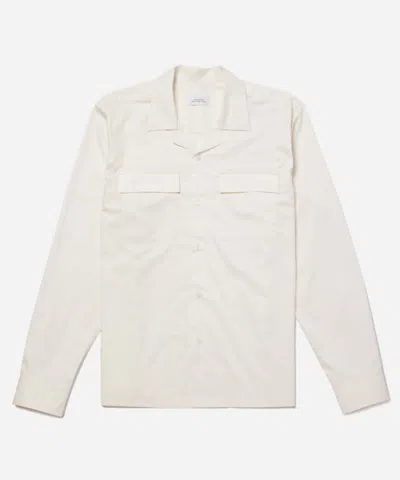 Shop Saturdays Surf Nyc Marco Double Pocket Shirt In Ivory In Multi