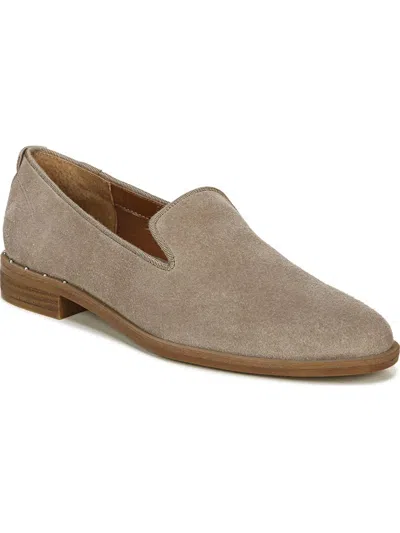 Shop Franco Sarto Jeena Womens Suede Flat Loafers In Grey