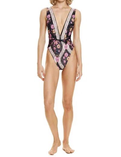 Shop Agua Bendita Ellis One Peice Bikini In Aguja In Multi