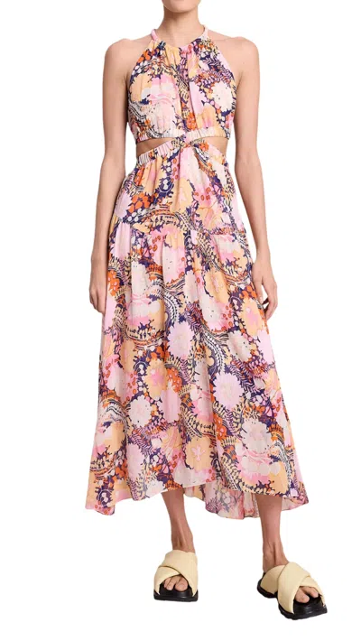 Shop A.l.c Waverly Dress In Midnight/rose Multi