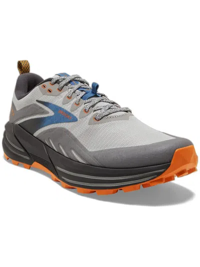 Shop Brooks Cascadia 16 Mens Running Fitness Athletic And Training Shoes In Grey