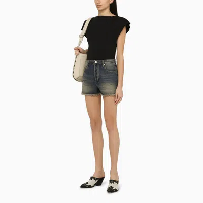 Shop Isabel Marant Sebani Asymmetrical T-shirt In Black