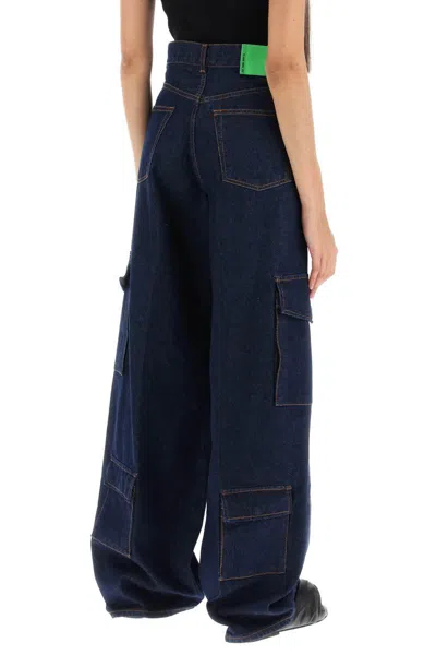 Shop Haikure Bethany Cargo Jeans In Blu