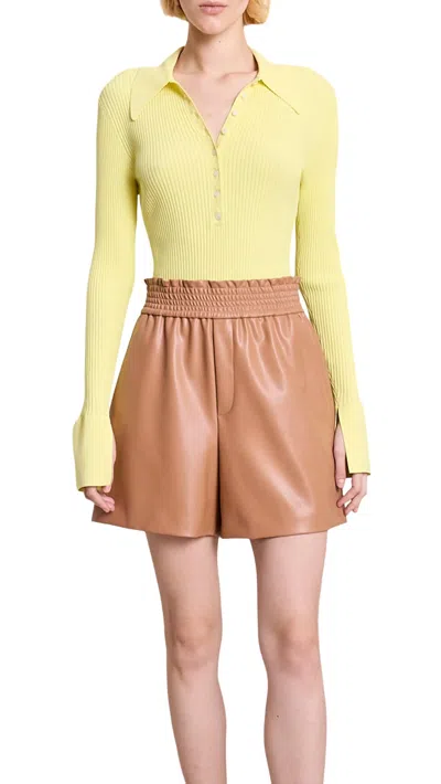 Shop A.l.c Eleanor Sweater In Citrine Yellow In Multi