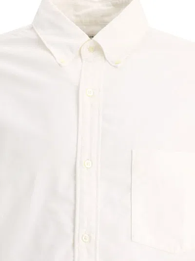Shop Nanamica Button-down Shirt In White