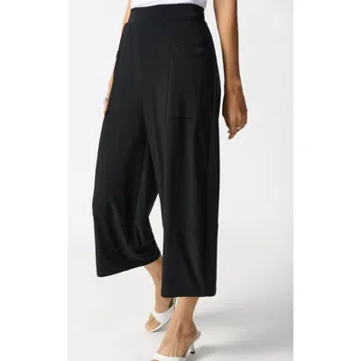 Shop Joseph Ribkoff Silky Knit Culotte With Soft Contour Waistband Pants In Black