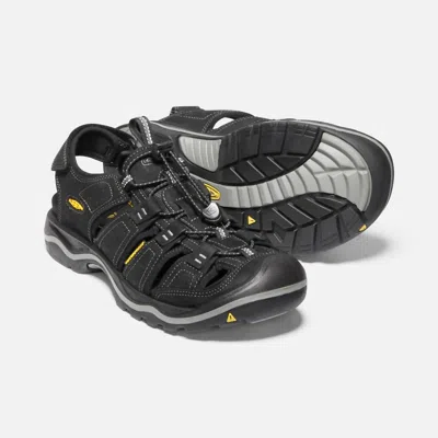 Shop Keen Men's Rialto Fisherman Sandal In Black