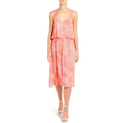 Shop Cupcakes And Cashmere Paloma Dress In Pacific Coral And White In Multi
