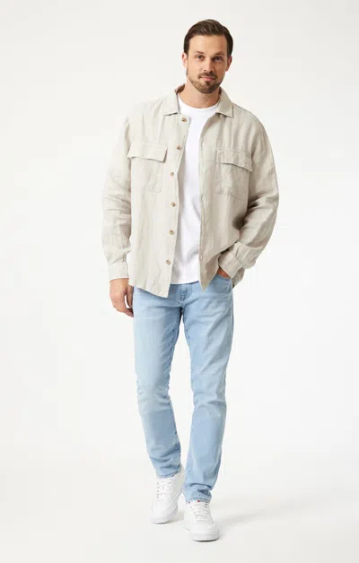 Mavi Jake Slim Leg In Ice Blue Williamsburg In Light Blue