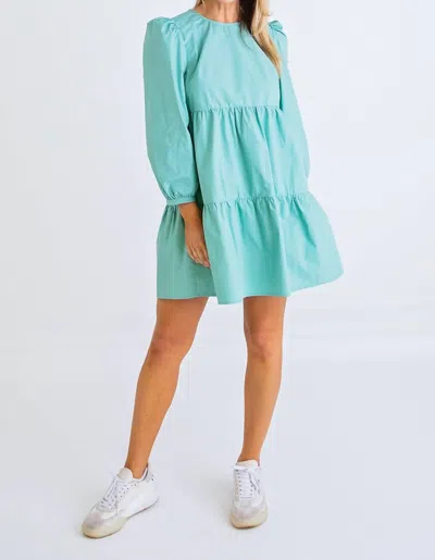 Shop Karlie Jade Poplin Tier Dress In Mint In Green