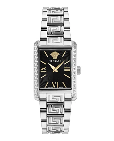 Shop Versace Tonneau Bracelet Watch In Multi