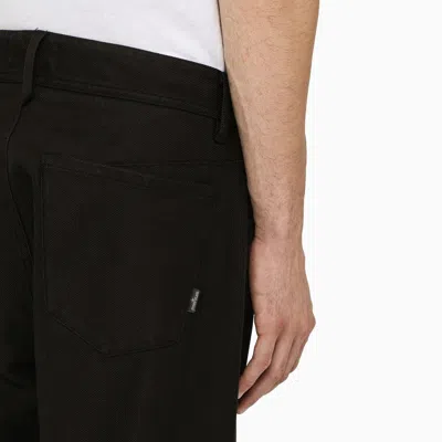 Shop Stone Island Shadow Project Black Baggy Trousers