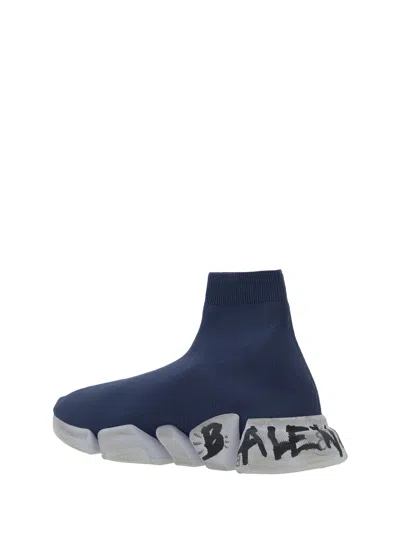 Shop Balenciaga Men Speed Sneakers In Multicolor
