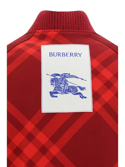 Shop Burberry Men College Jacket In Multicolor