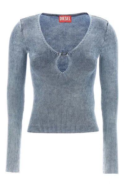 Shop Diesel Women 'm-teri' Sweater In Blue