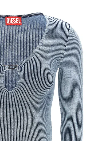 Shop Diesel Women 'm-teri' Sweater In Blue