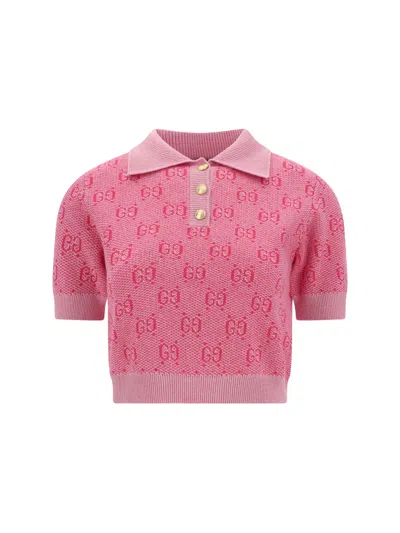 Shop Gucci Women Polo Shirt In Multicolor
