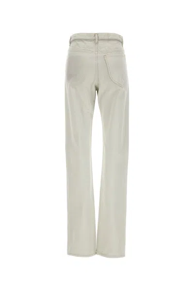 Shop Maison Margiela Women Straight Leg Jeans In Gray