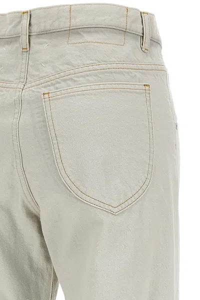 Maison Margiela Elevated Denim Straight-leg Jeans In Gray