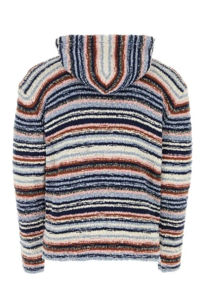 Shop Marni Man Embroidered Cotton Sweater In Multicolor