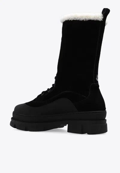 Shop Jimmy Choo Aldea Lace-up Snow Boots In Black