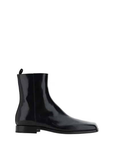 Shop Prada Men Ankle Boots In Black
