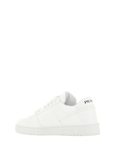 Shop Prada Men Downtown Sneakers In White