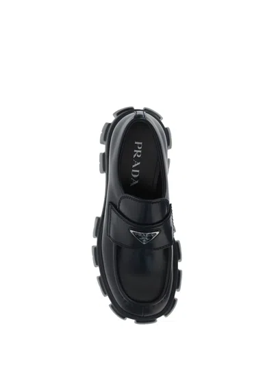 Shop Prada Men Loafers In Black