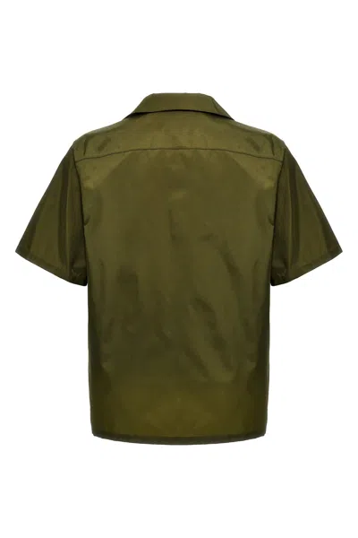 Shop Prada Men Re-nylon Shirt In Green