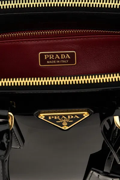 Shop Prada Women 'galleria' Mini Handbag In Black