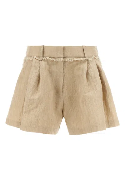 Shop Rabanne Women 'frange' Shorts In Cream