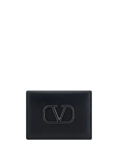 Shop Valentino Garavani Men  Garavani Vlogo Wallet In Black