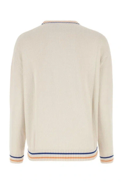 Shop Weekend Max Mara Woman Ivory Cotton Blend Ticino Sweater In White