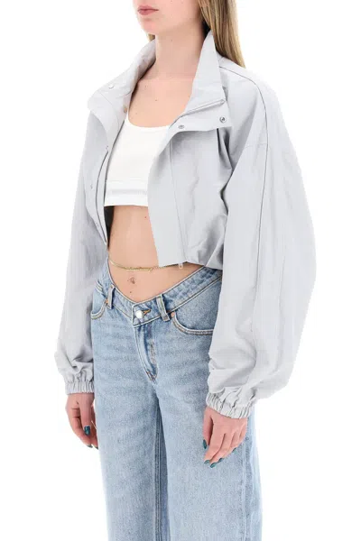 Shop Alexander Wang Cropped Jacket With Integrated Top.