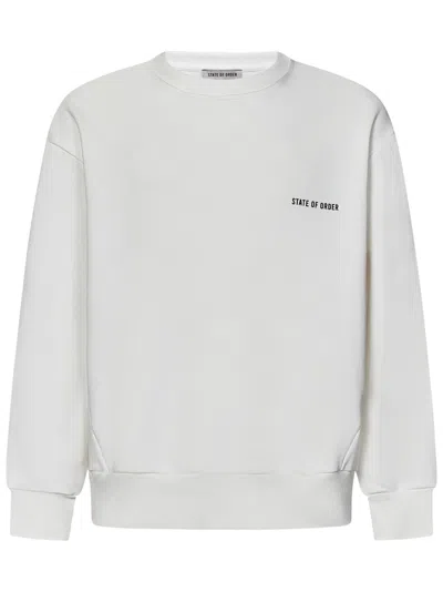 Shop State Of Order Sweatshirt In Bianco
