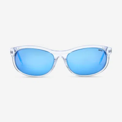 Shop Revo Vintage Wrap Crystal & H2o Heritage Wrap Sunglasses Re118009h20 In Blue