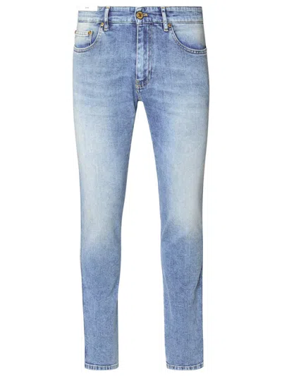 Shop Pt05 'rock' Blue Cotton Blend Jeans
