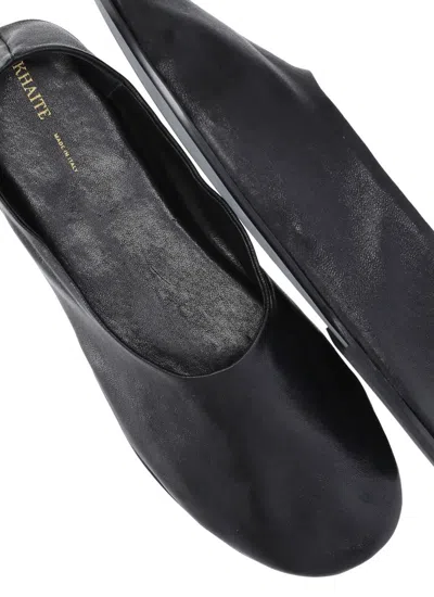 Shop Khaite Flat Shoes Black