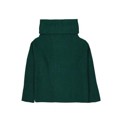 Shop Ma'ry'ya Wool Sweater In 绿色的